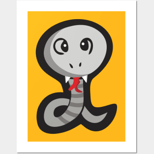 Cute Cartoon Cobras Posters and Art